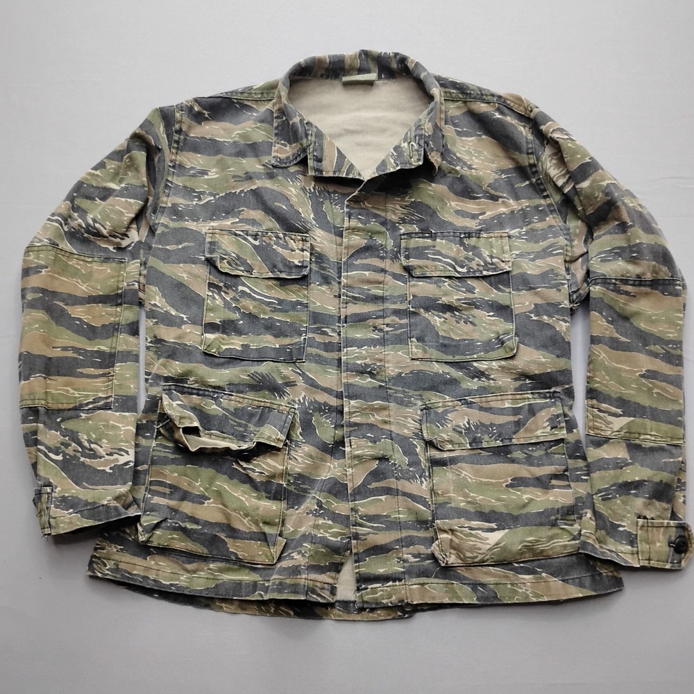 Rothco Military Division Tiger Stripe Camo Field Jacket Mens Large Regular USA